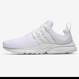 Nike Presto 7 Youth or 8.5 Women's ALL WHITE